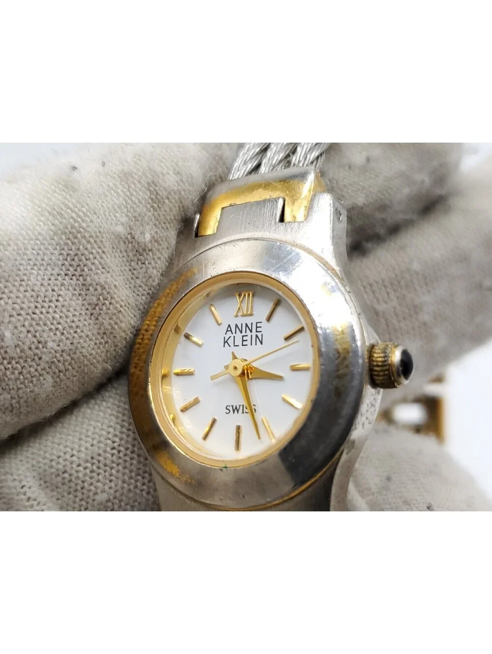 Anne Klein Quartz Watch Women New Battery Two-Tone 22mm
